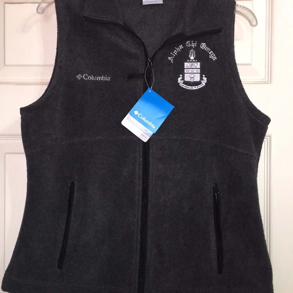 Columbia Alpha Chi Omega Full Zip Vest *BRAND NEW*